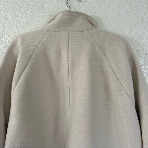 J. Crew Toscana Coat in Italian Stadium-Cloth Wool Blend Natural Plus Sz 22 NWT - Picture 10 of 16